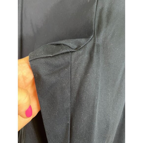 Old Navy Pant Women 24 Blue Pull On Neutral Office Minimalist Cropped 80s Retro - Picture 3 of 11